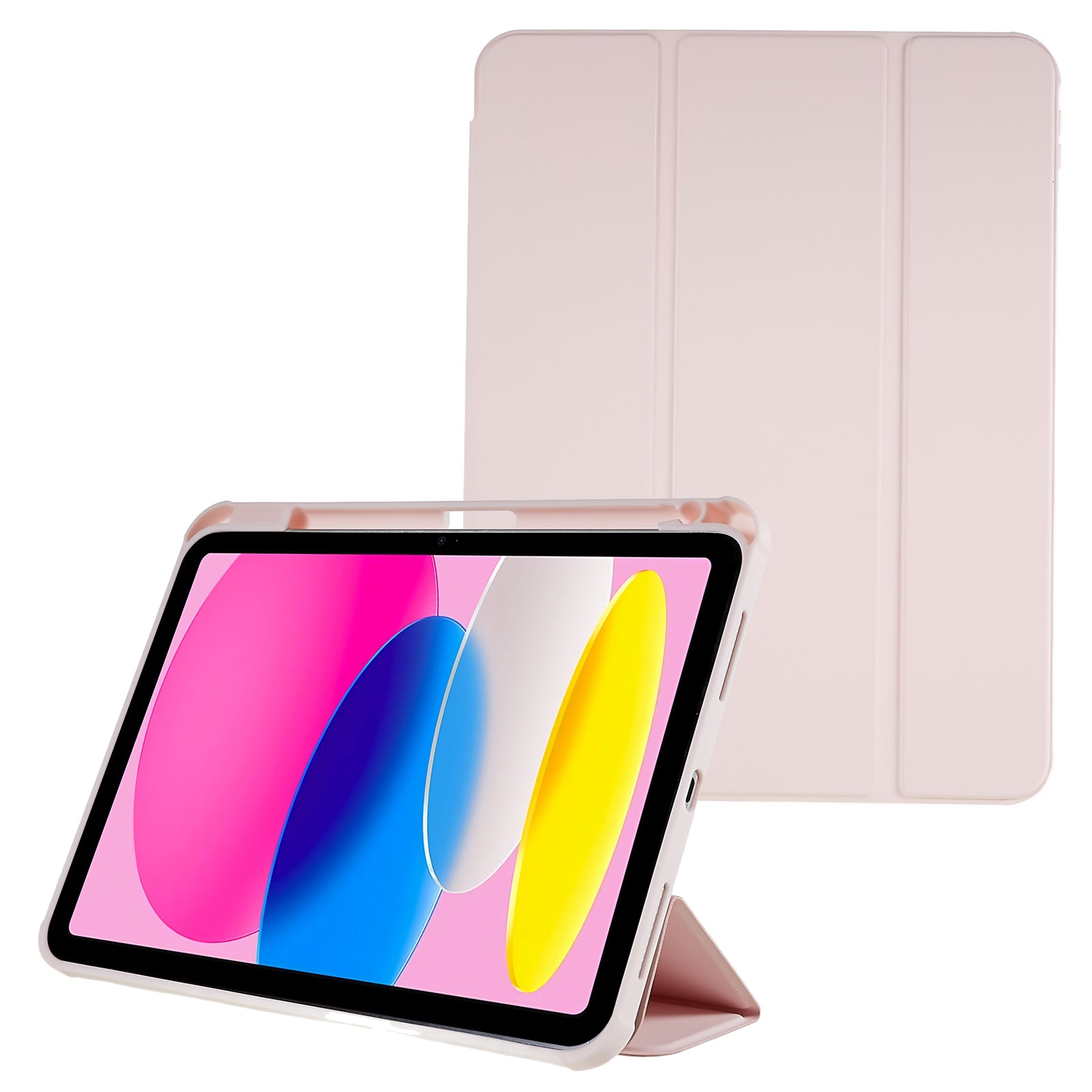 Skin Touch Tri-fold Stand Tablet Case for iPad 10.9 (2022) PU Leather TPU Acrylic Clear Cover with Auto Wake Sleep Skin Touch Tri-fold Stand Tablet Case for iPad 10.9 (2022) PU Leather TPU Acrylic Clear Cover with Auto Wake Sleep